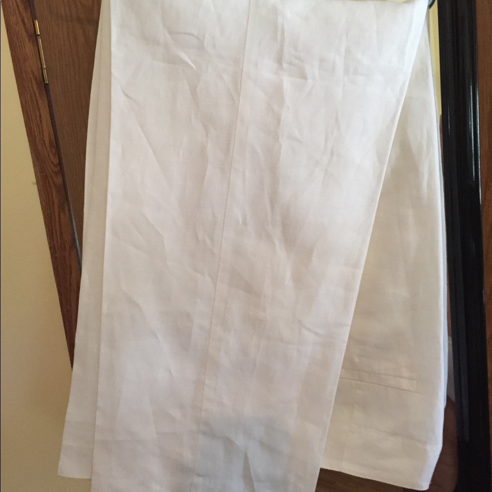 White Linen Slacks